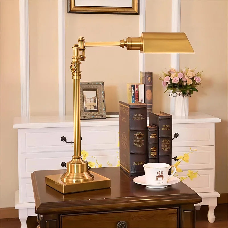 Creative Retro Industrial Bronze Desk Lamp for Work
