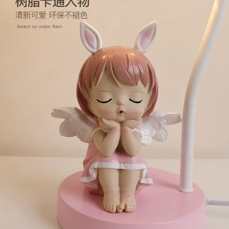 Cute Cartoon Rabbit Princess Desk Lamp for Kids