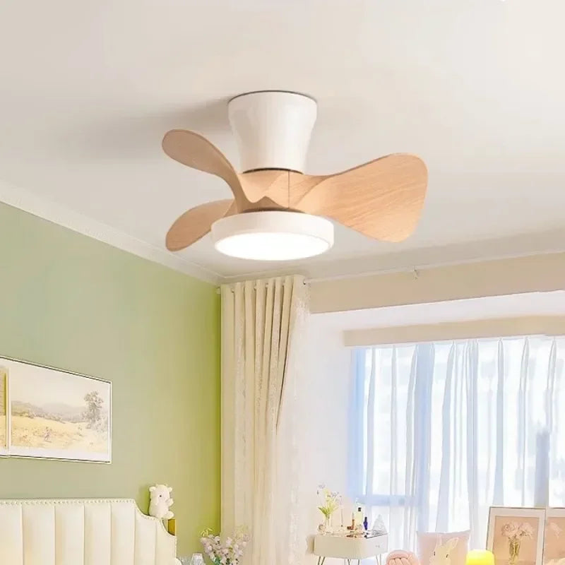 Contemporary Quiet Ceiling Fan with LED Light & Remote Control