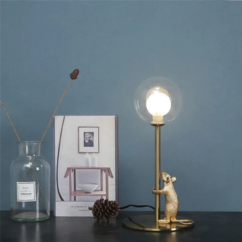 Modern Mouse Resin Floor Lamp with LED - Creative Decor