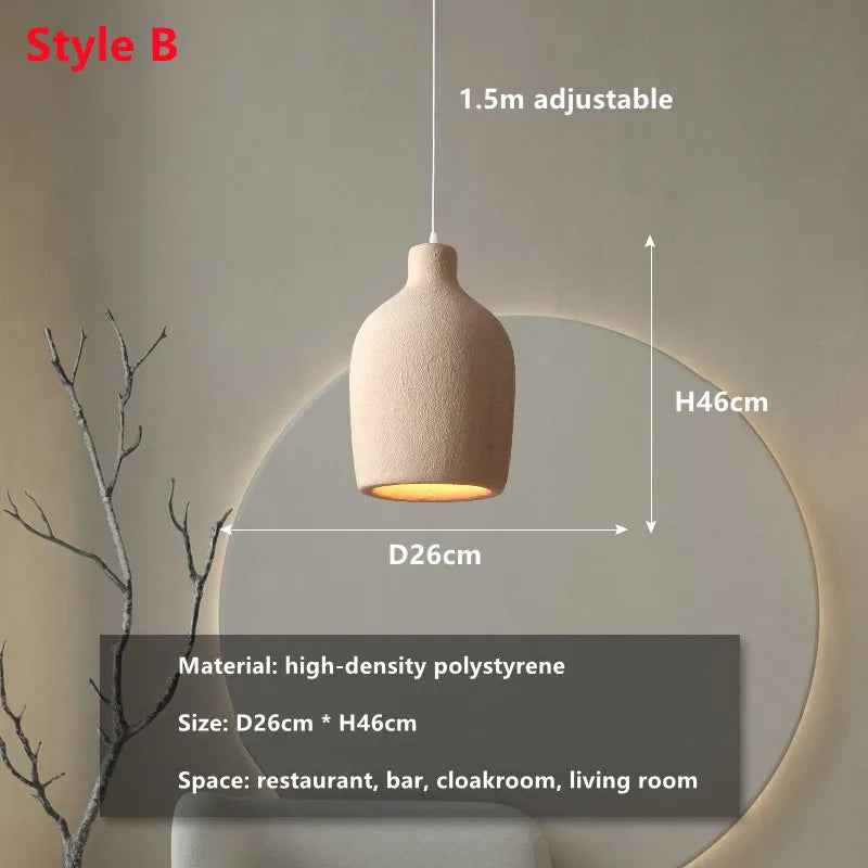 Wabi-Sabi LED Designer Pendant Light for Home Décor
