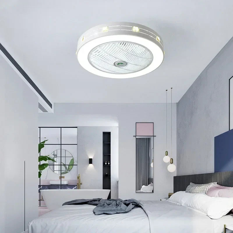 Modern Ceiling Fan with LED Light and Remote Control