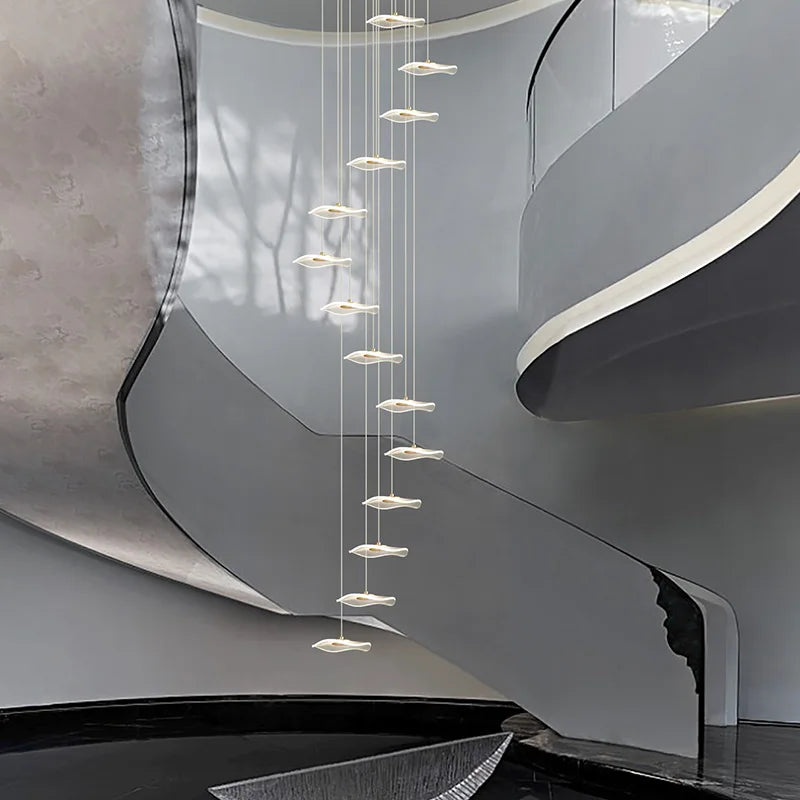 Modern Minimalist Luxury Creative Spiral Staircase