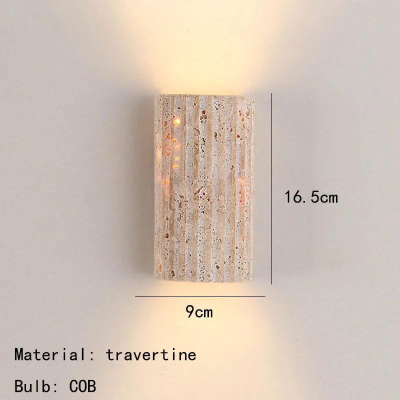 Artistic Natural Stone Wall Light Fixture for Ambient Lighting