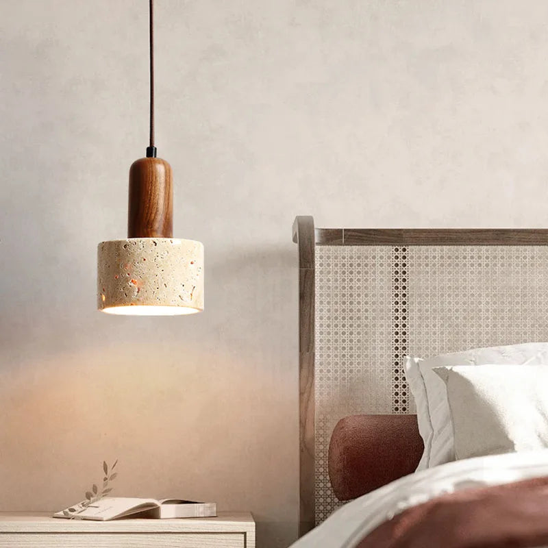 Retro Cave Stone Pendant Light for Home Decor