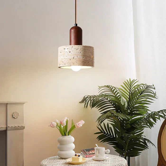 Retro Cave Stone Pendant Light for Home Decor