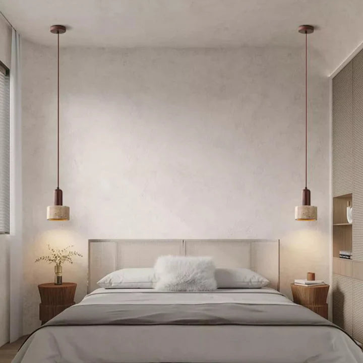 Retro Cave Stone Pendant Light for Home Decor