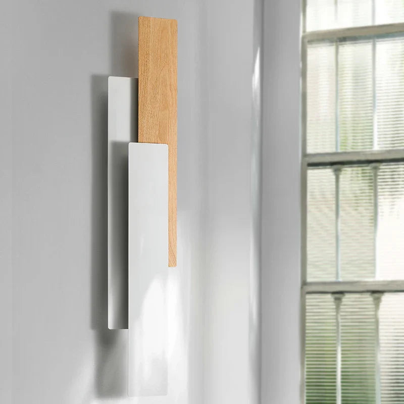 Modern Natural Wood Wall Sconce