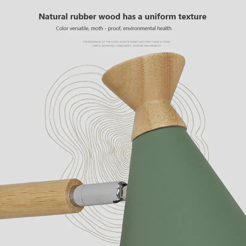 Nordic Solid Wood Wall Sconce