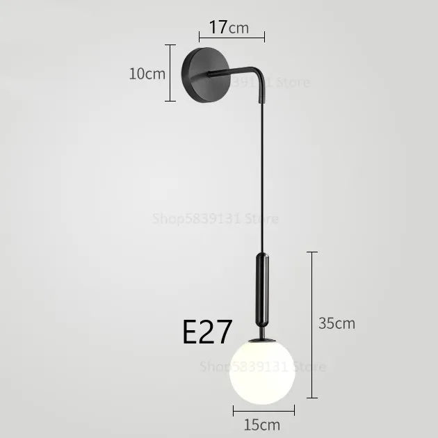 Simple and Modern Glass LED Wall Sconce