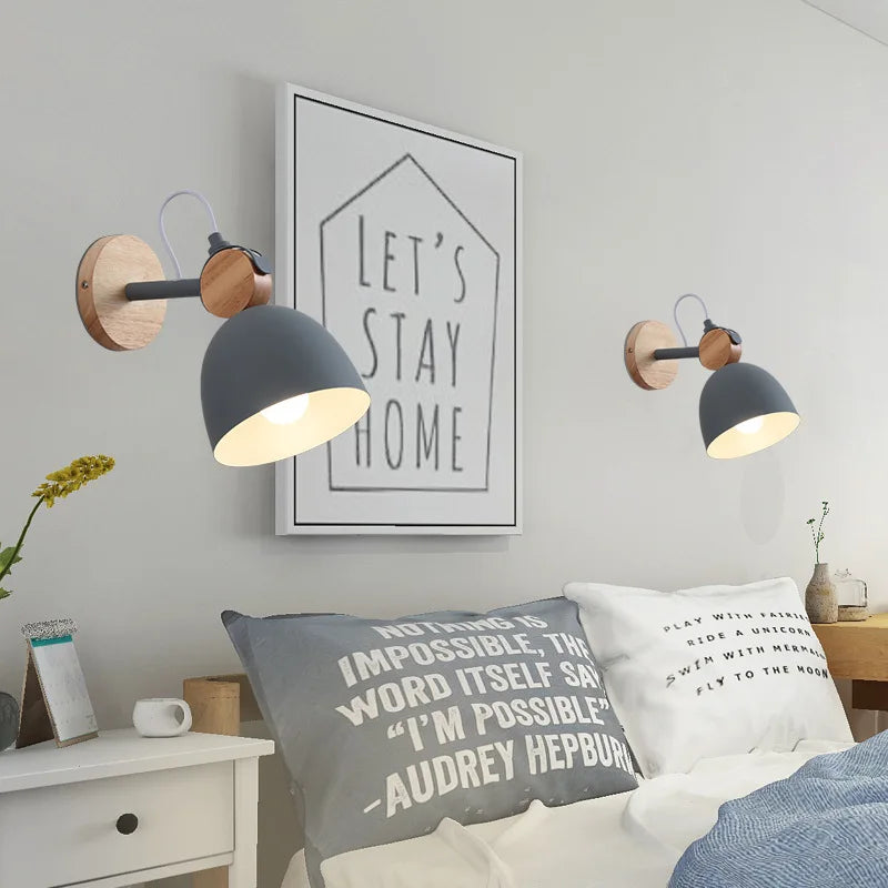 Japanese Style Nightstand Lamp - Nordic Indoor Wall Lighting