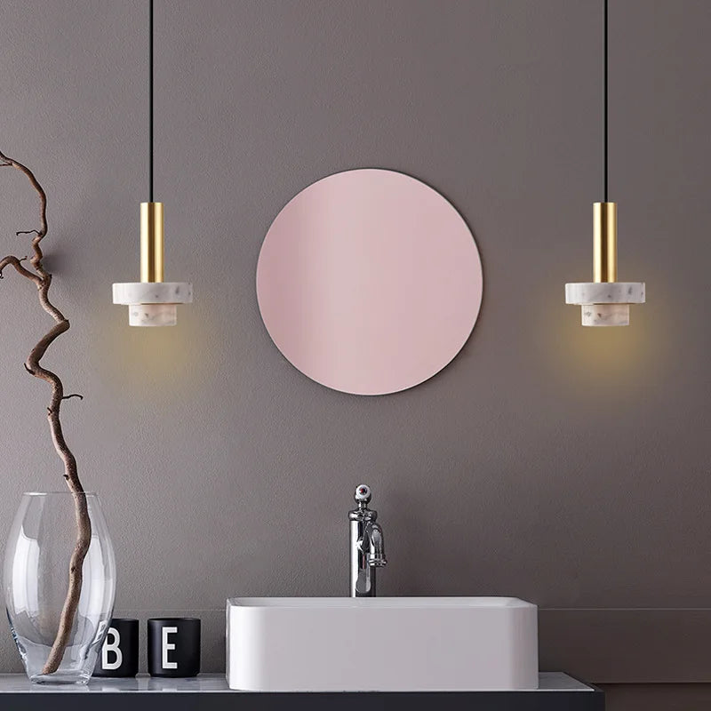 Modern Luxury Marble Pendant Light for Restaurant & Café Décor