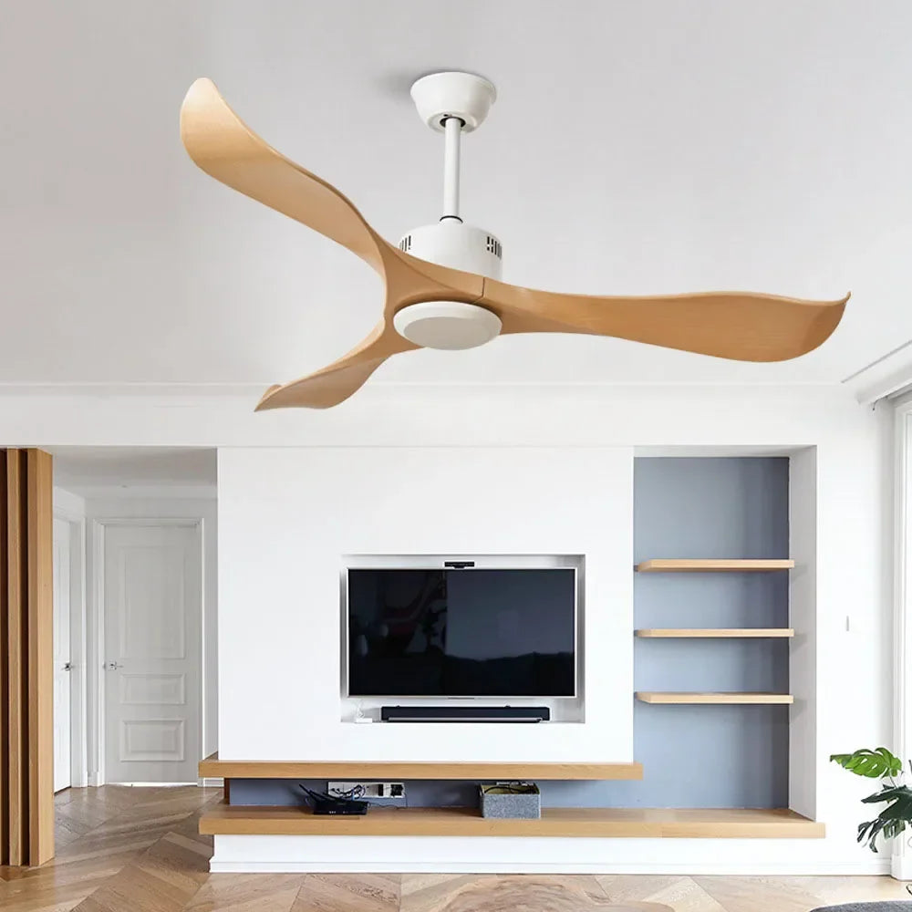 Modern Ceiling Fan with Remote Control - Sleek Design