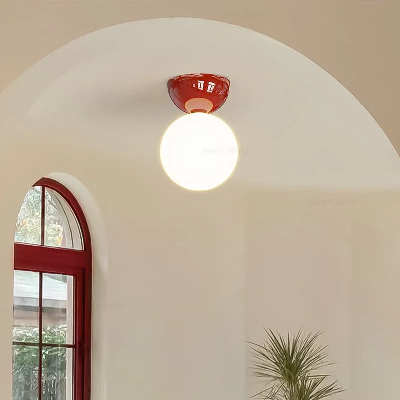 Simple Bauhaus Medieval Style Ceiling Light for Entryway Decor