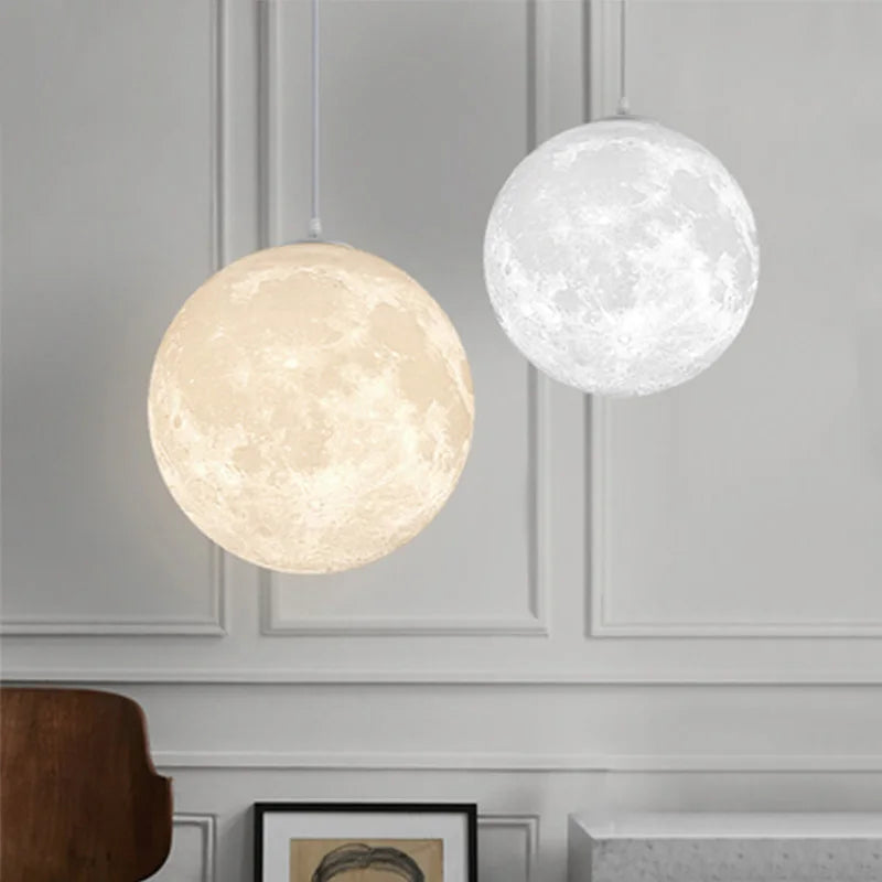 3D Printed Moon Ball Pendant
