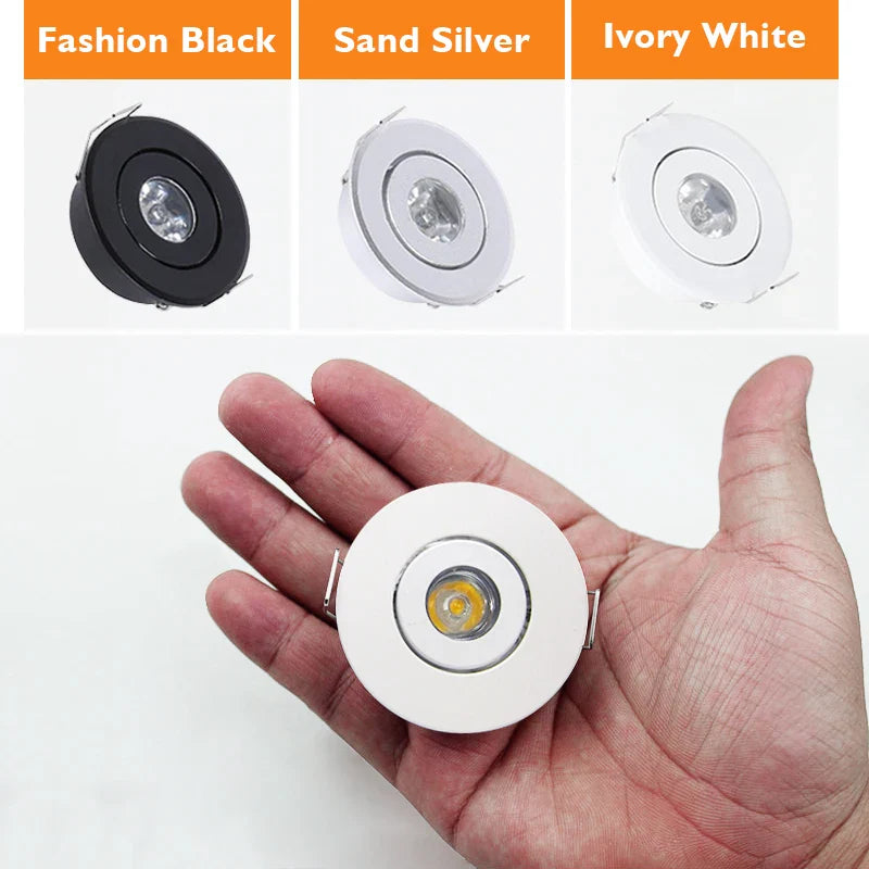 Set of 10 Adjustable Integrated Mini LED Spotlights