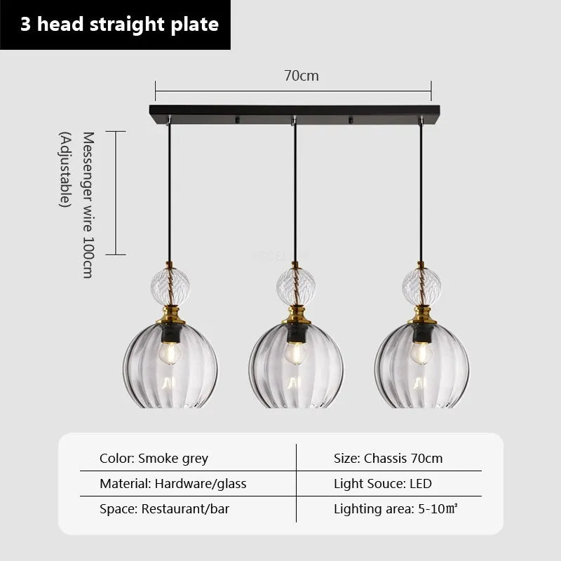Nordic LED Glass Pendant Light