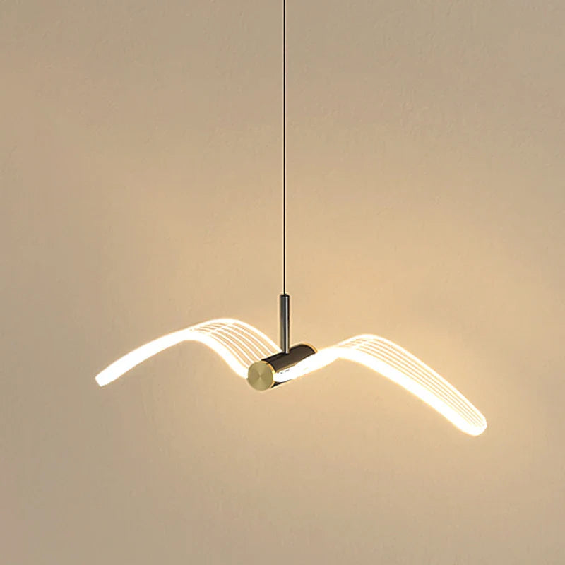 Creative LED Seagull Pendant Lights for Bedroom Wall Decor