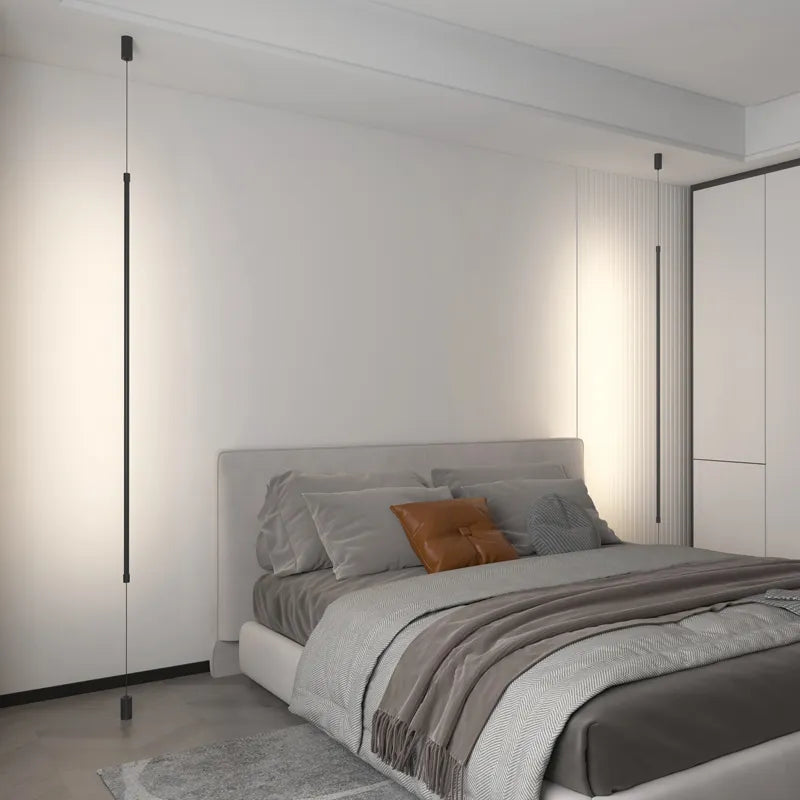 Modern Black LED Floor Lamp for Indoor Use (SET OF 2)