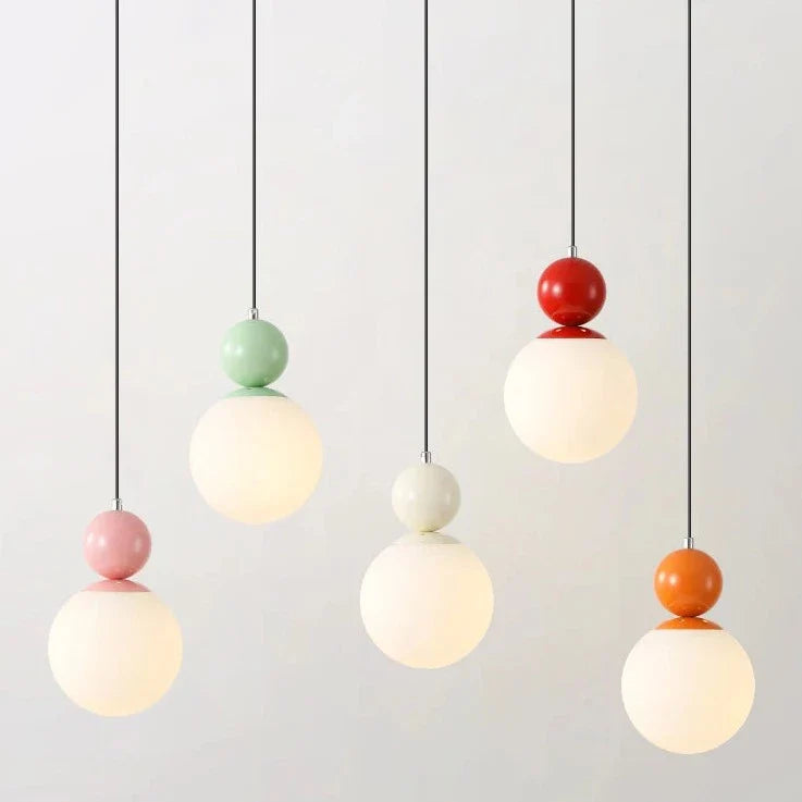 Modern Glass Pendant Light for Cafe Bar Counter