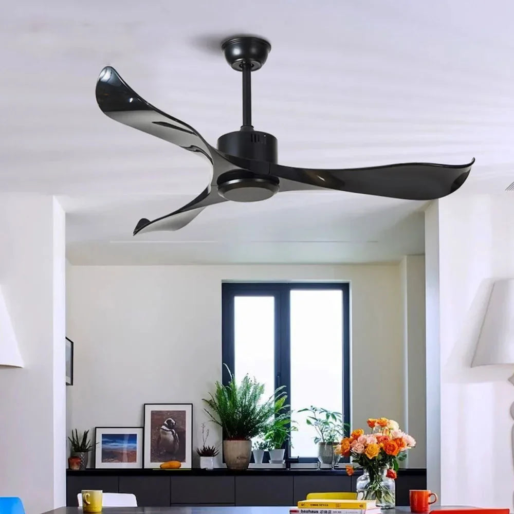 Modern Ceiling Fan with Remote Control - Sleek Design