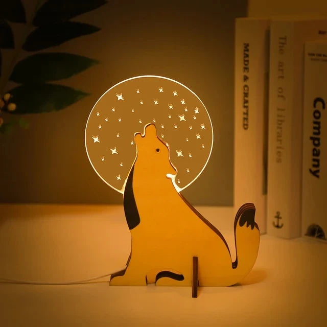 Kids' Animal Nightstand Lamp