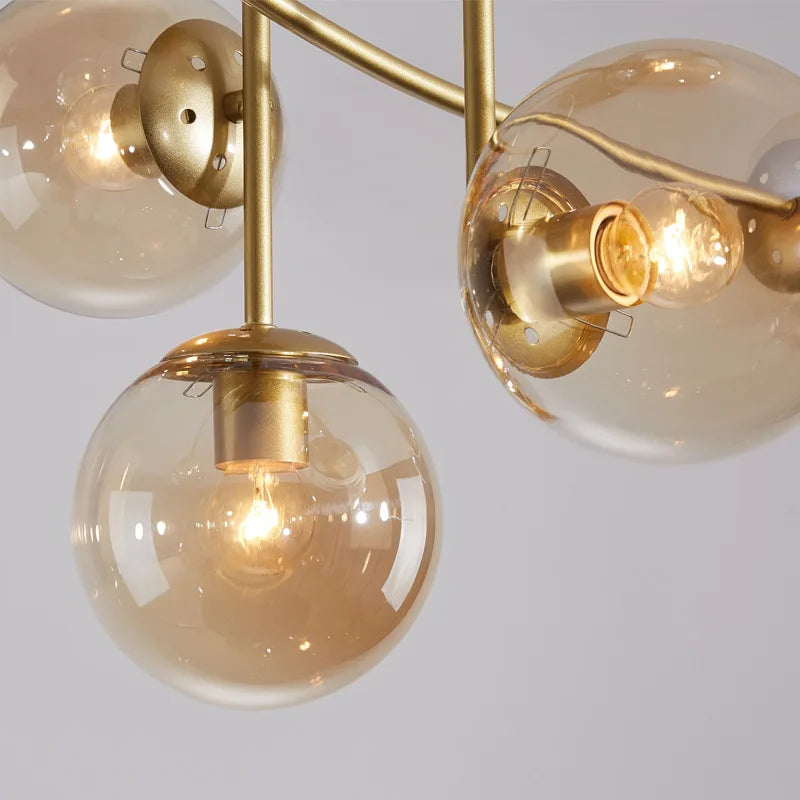 Modern Minimalist Nordic Gold LED Magic Bean Pendant Light