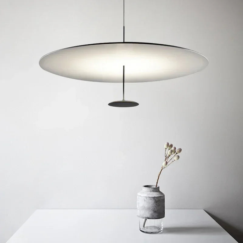 Ultra-Slim Minimalist Suspension Light Fixture for Indoor Use