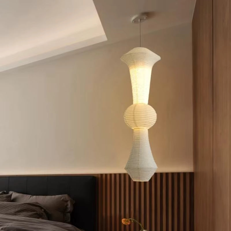 Akari Rice Paper LED Pendant Light - Modern Loft Home Decor