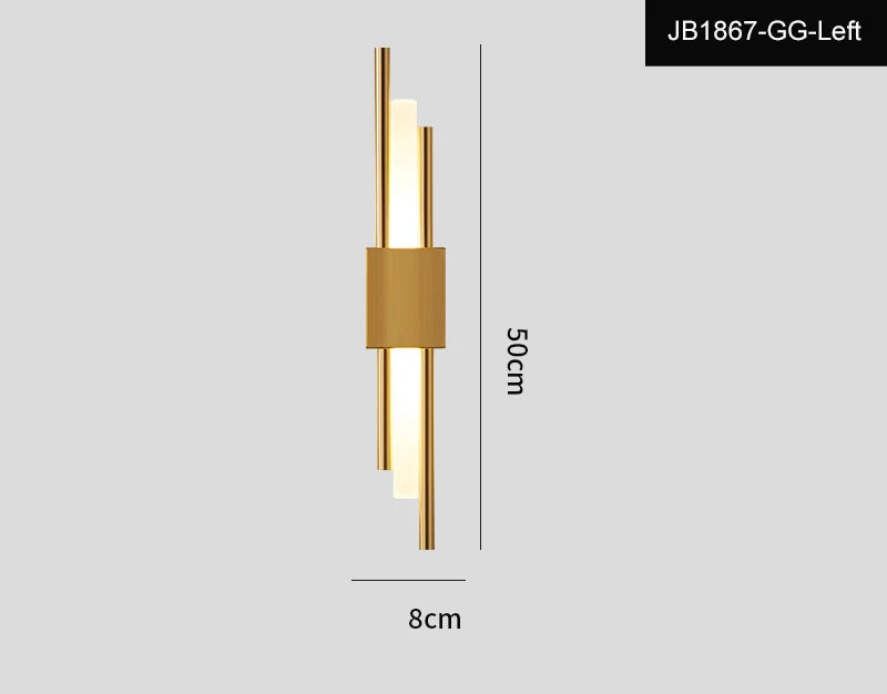 Modern LED Wall Sconce - Long Strip Design