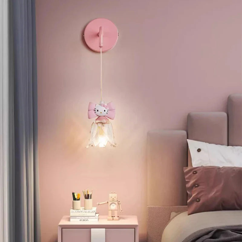 Cute Kitten Nightstand Lamp for Kids' Room Decor