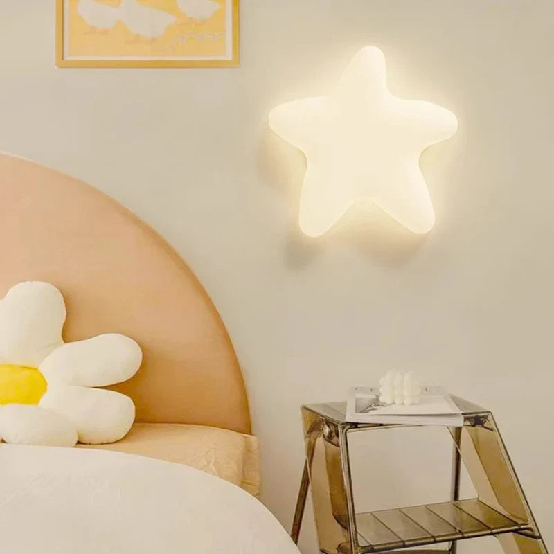 Cloud and Star Wall Light for Kids' Room