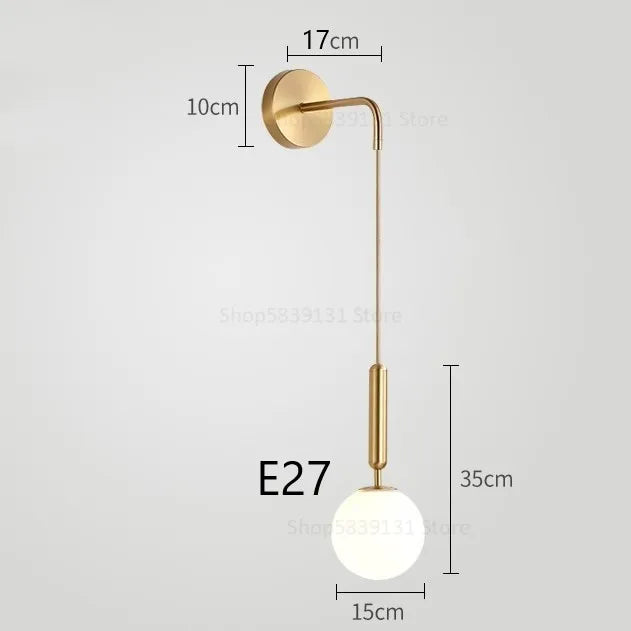 Simple and Modern Glass LED Wall Sconce