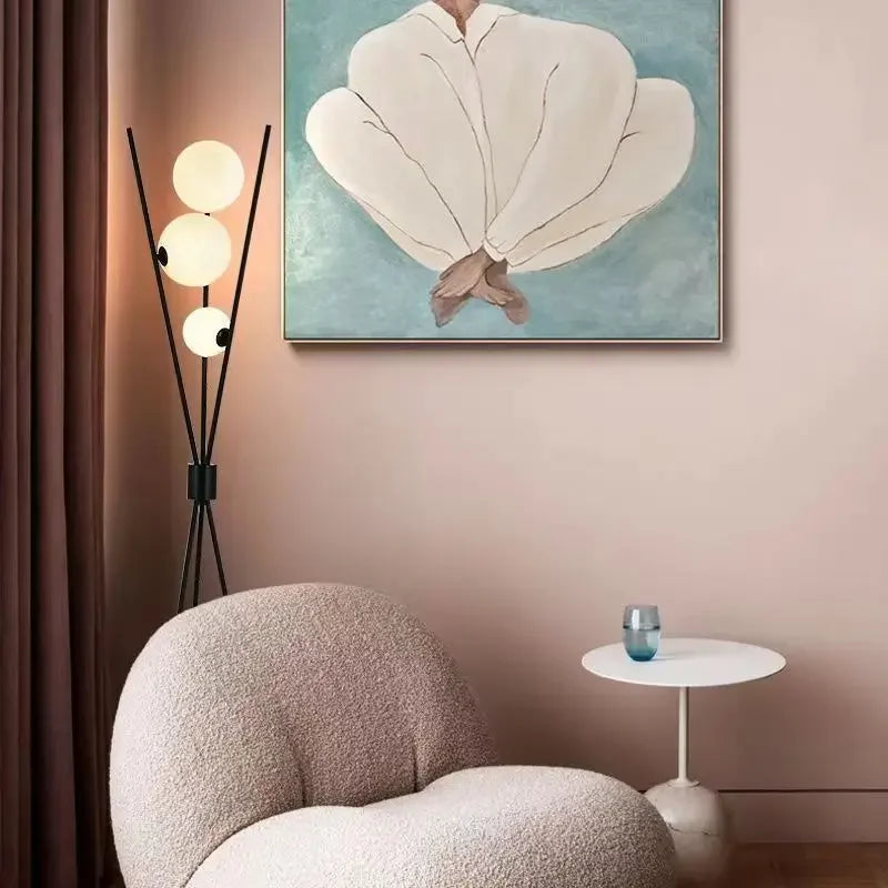 LED Moon Glass Ball Floor Lamp