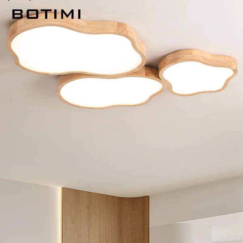 Modern LED Wood Ceiling Light Fixture