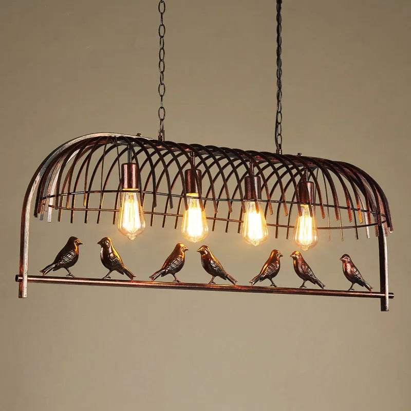 Creative Retro Industrial Bird Iron Pendant Light for Loft, Restaurant, Bar