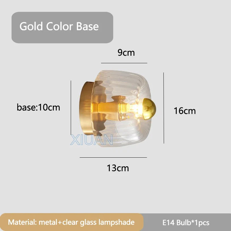 Bauhaus Glass Wall Sconce with Wall Effect