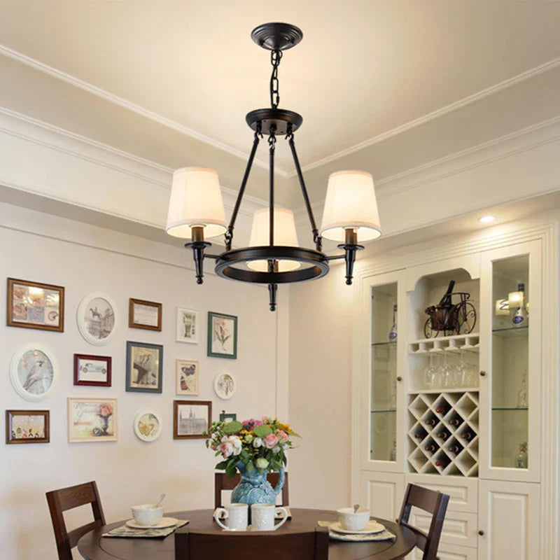 Retro American Ceiling Lamp for Home Living Room Dining Decor