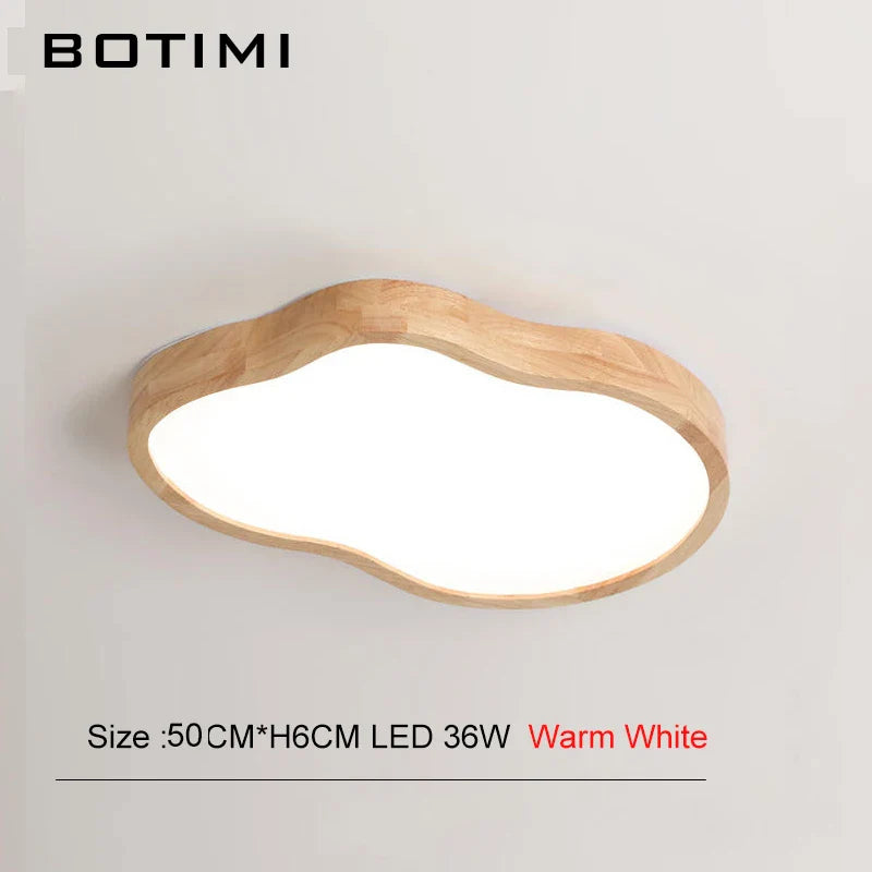 Modern LED Wood Ceiling Light Fixture