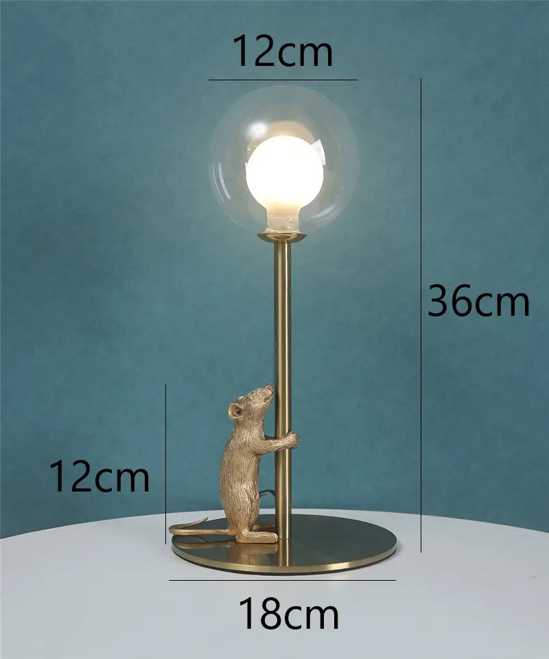 Modern Mouse Resin Floor Lamp with LED - Creative Decor