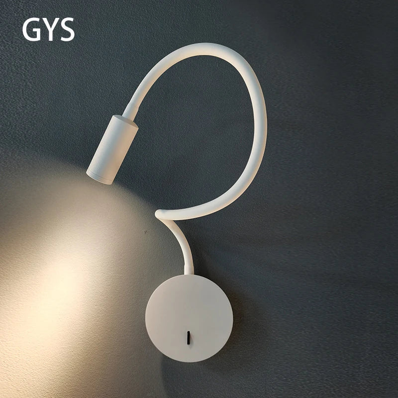 lampe de bureau flexible avec interrupteur et liseuse led