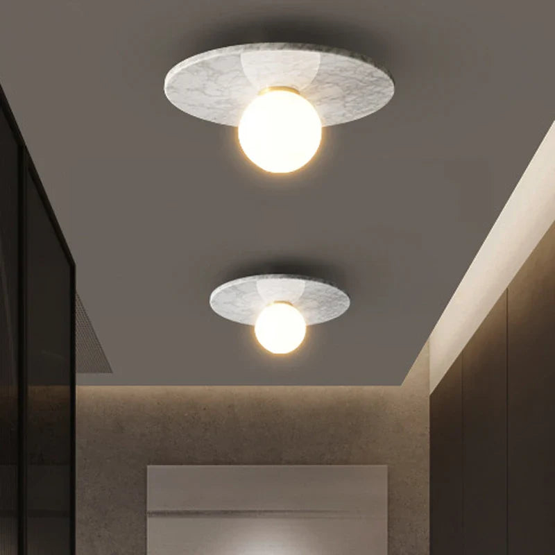 Nordic Marble Ceiling Light for Living Room & Bedroom Decor