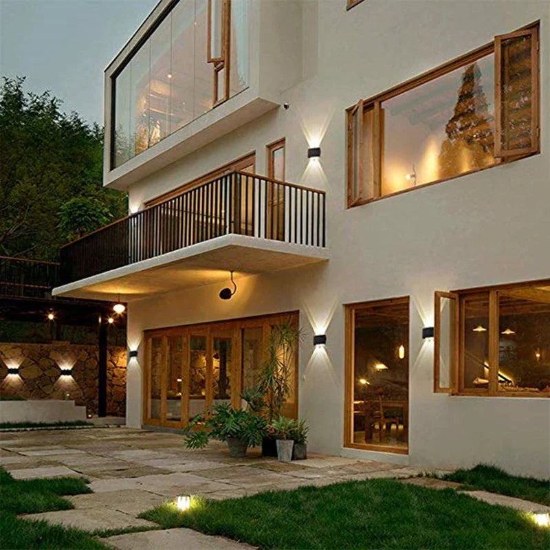 Waterproof LED Wall Sconce - Indoor/Outdoor Lighting, 4W-10W Aluminum Garden & Stair Lights