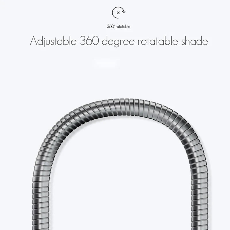 lampe de bureau en aluminium à led ultra mince rotative pour soins des yeux