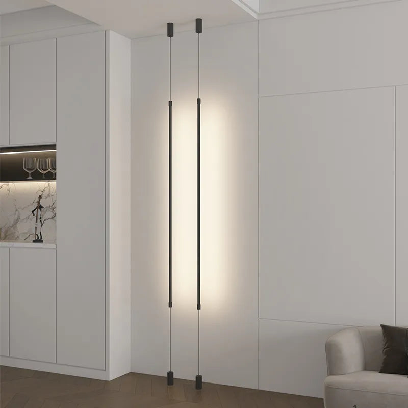 Modern Black LED Floor Lamp for Indoor Use (SET OF 2)