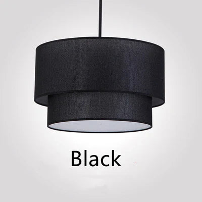 Modern Pastoral Linen Fabric Pendant Light