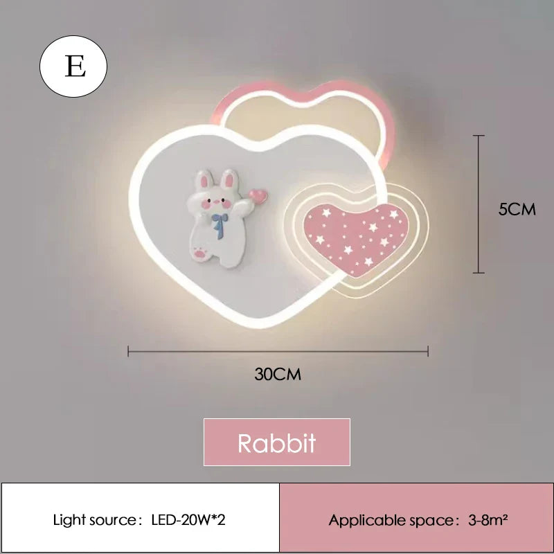 Cute Nightstand Lamp for Princess Room with Pink Bow