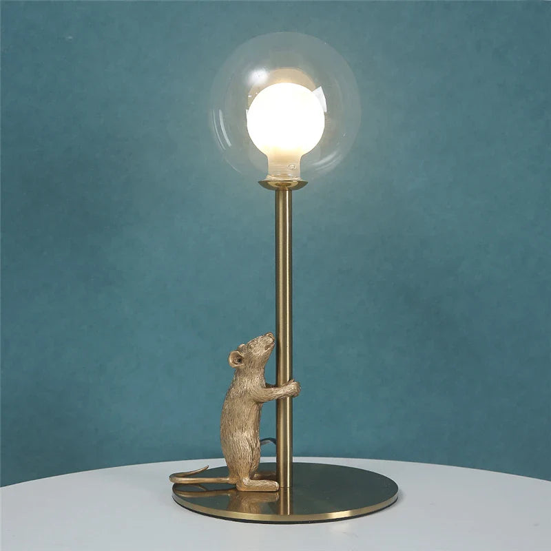 Modern Mouse Resin Floor Lamp with LED - Creative Decor