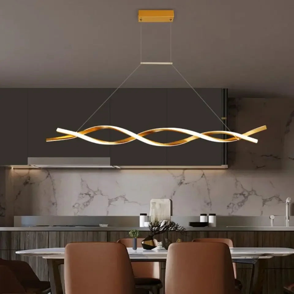 Modern Dimmable Rotating LED Chandelier for Decorative Lighting