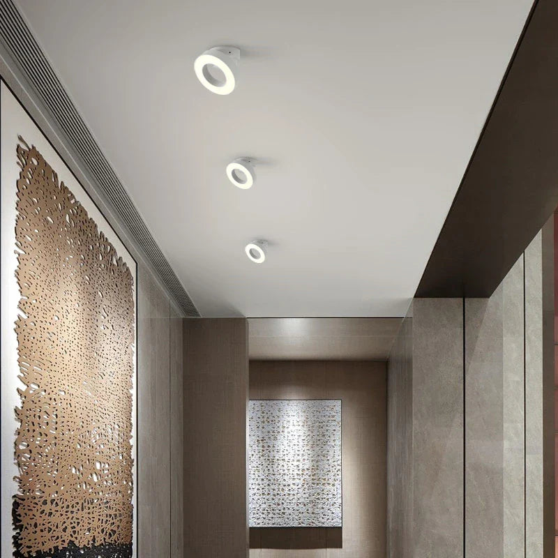 Adjustable Anti-Glare LED Ring Surface-Mounted Spotlight